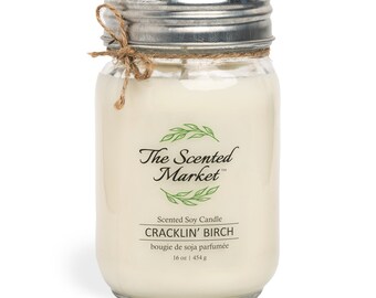 16 oz Cracklin' Birch Soy Wax Candle