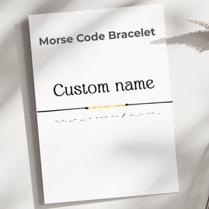 Custom Morse code bracelet, Personalized bracelet, Friendship bracelet, Best friend gift, Christmas gift