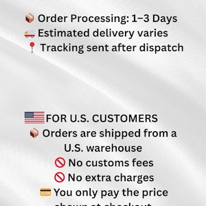 Shipping information for Wishanddesign store Etsy
