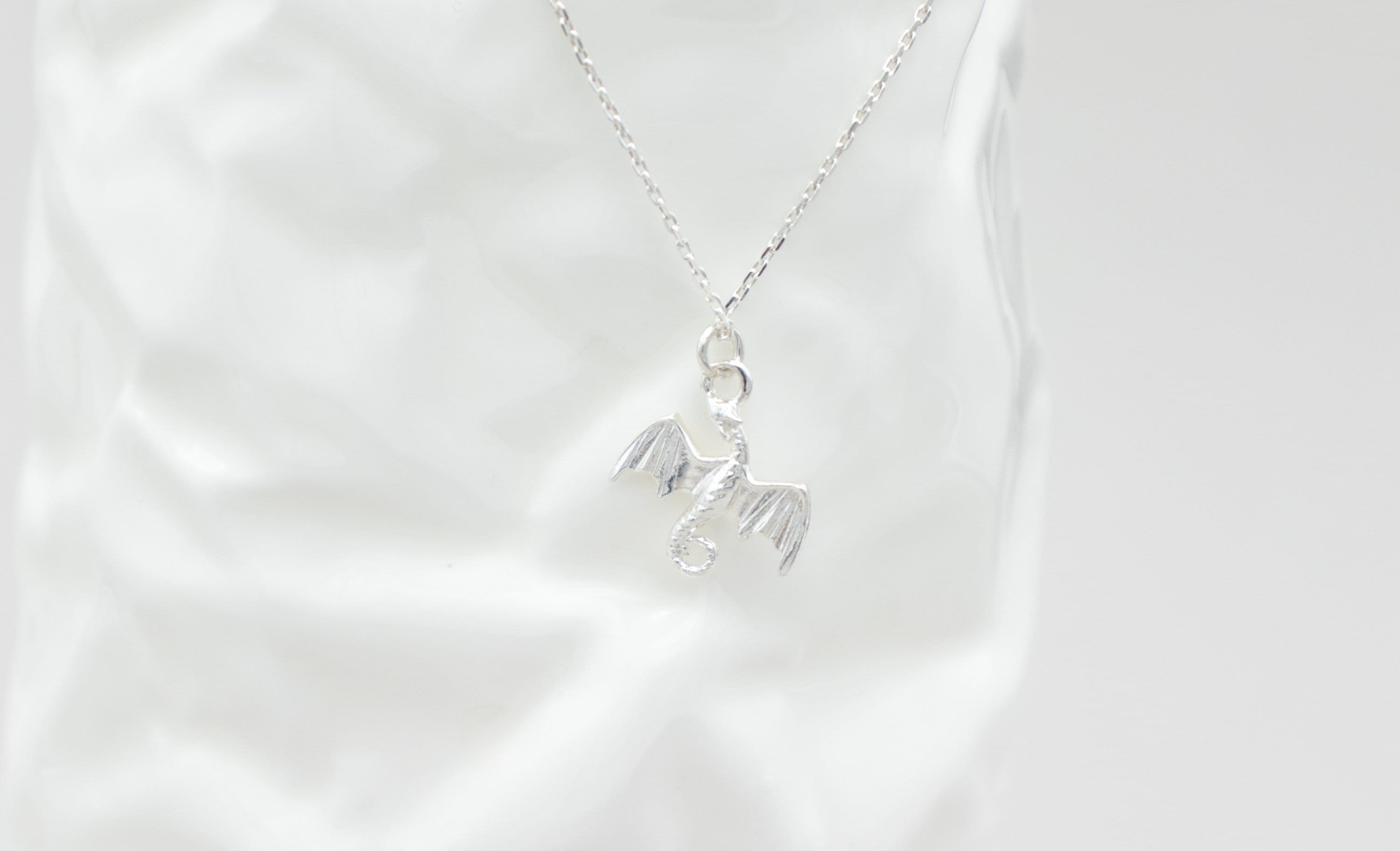 Argent Sterling Dragon Chinois Personnage Pendentif / Charm,Italien