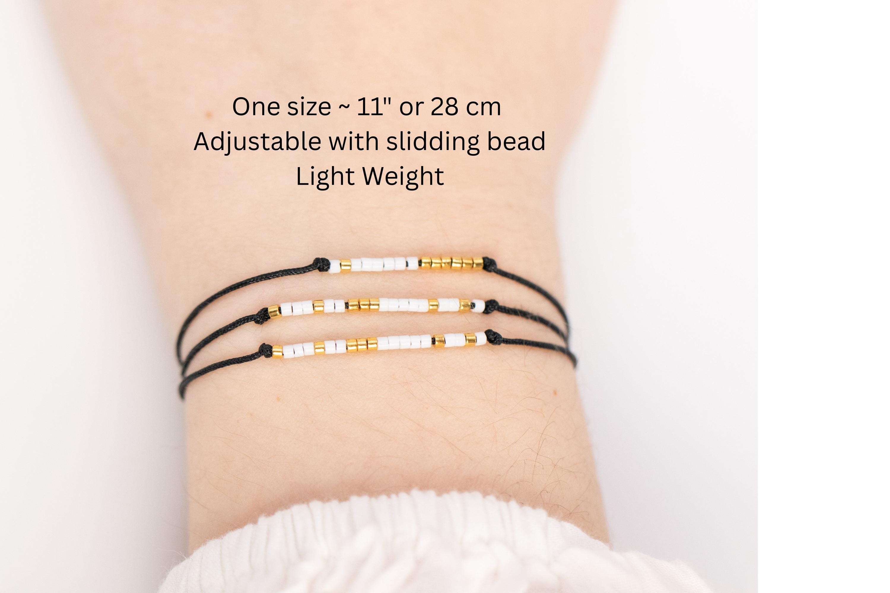 Fuck OFF Morse Code Bracelet, Best Friend Bracelet, Friendship