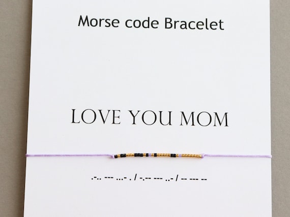 Morse code mom bracelet discount