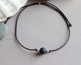 Lava Stone Anklet Bracelet, Minimalist and Dainty Anklet Bracelet, Beaded Anklet Bracelet, Beach Ankle Bracelet, Summer Ankle Bracelet