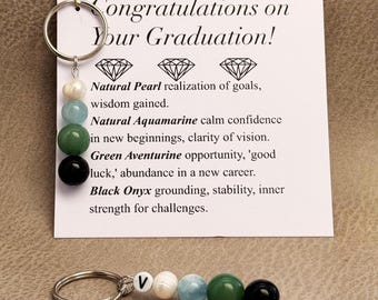 Graduation Gift, Natural Gemstone Gift for Graduate, Personalized Success Keepsake, New Beginnings Gift, High School College Graduation
