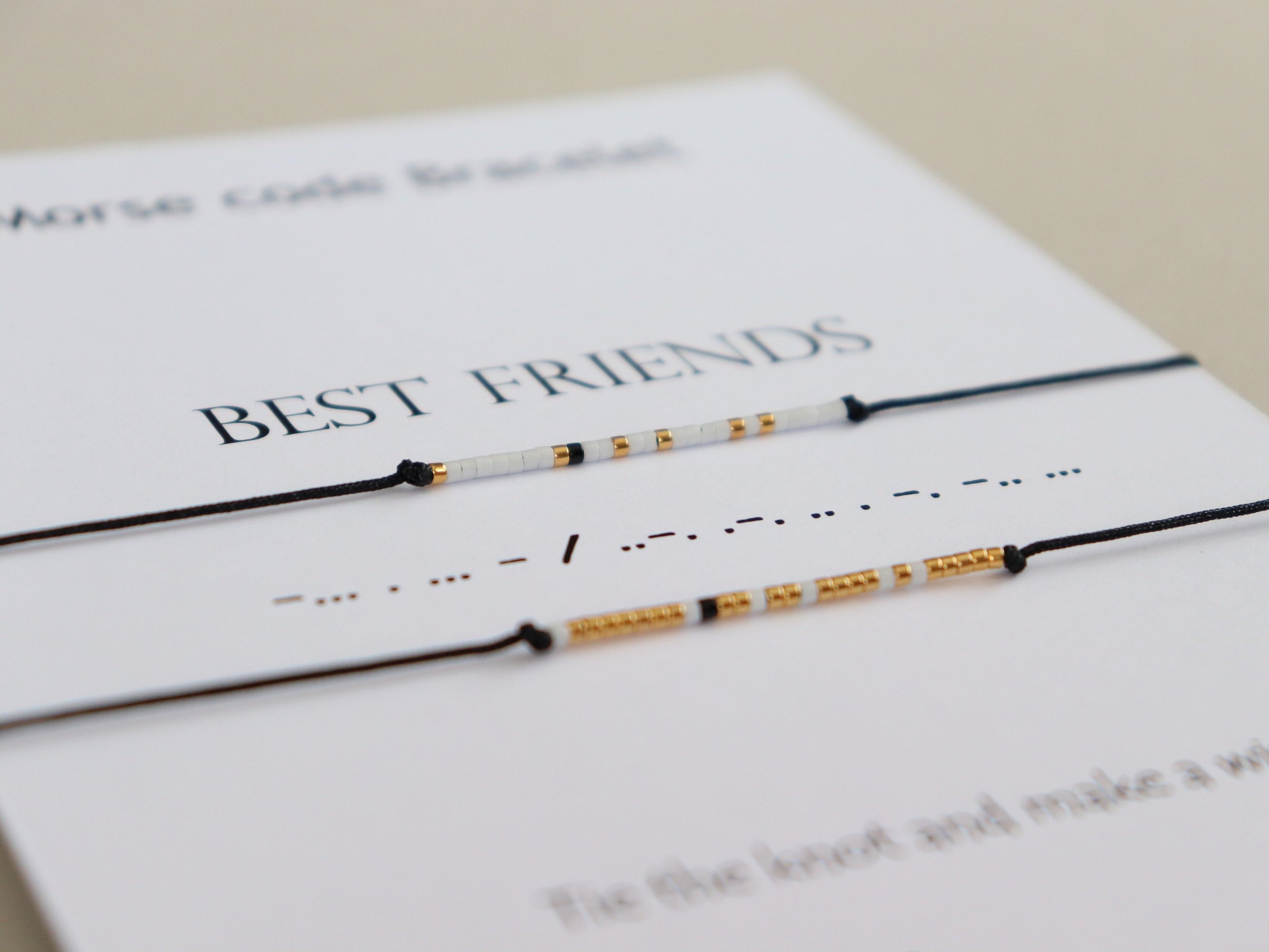 ASELFAD - Pulseras Con Código Morse Para Mujer, Regalos Inspiradores