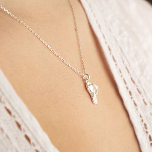 Flip Flops Necklace For Women, Beach Flip Flop necklace Gift For Her Sterling Silver Necklace Flip Flop Pendant Sterling Silver Flip Flop