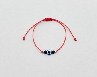 EVIL Eye Lava Stone protection bracelet red string bracelet Men's Women protection bracelet Evil eye gift Friendship bracelet Evil eye charm