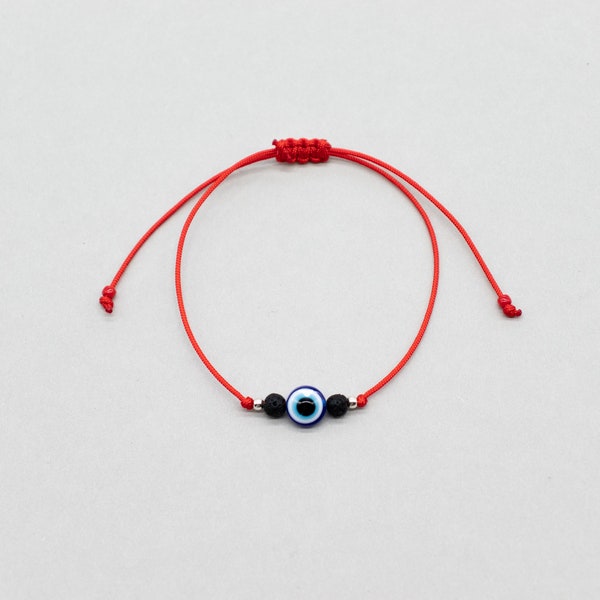 EVIL Eye Lava Stone protection bracelet red string bracelet Men's Women protection bracelet Evil eye gift Friendship bracelet Evil eye charm