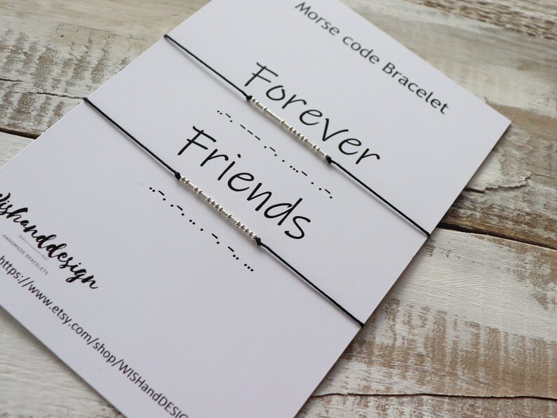 Friends Morse Code Forever Friends Morse Code Bracelet, Best Friend Bracelet, Best Friend ...