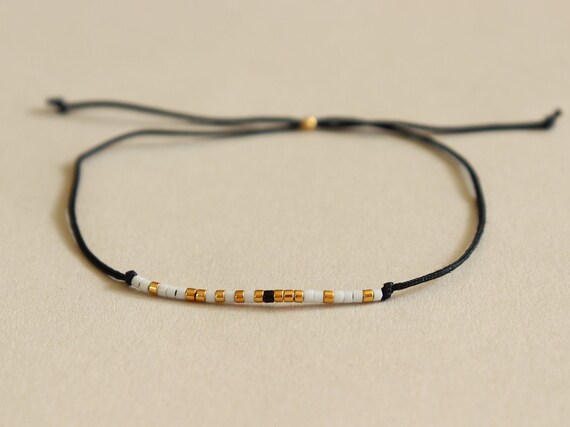 ファックオフモールス信号ブレスレット、親友ブレスレット、友情