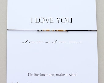 Bracciale con codice Morse "Ti amo": gioielli con messaggio segreto