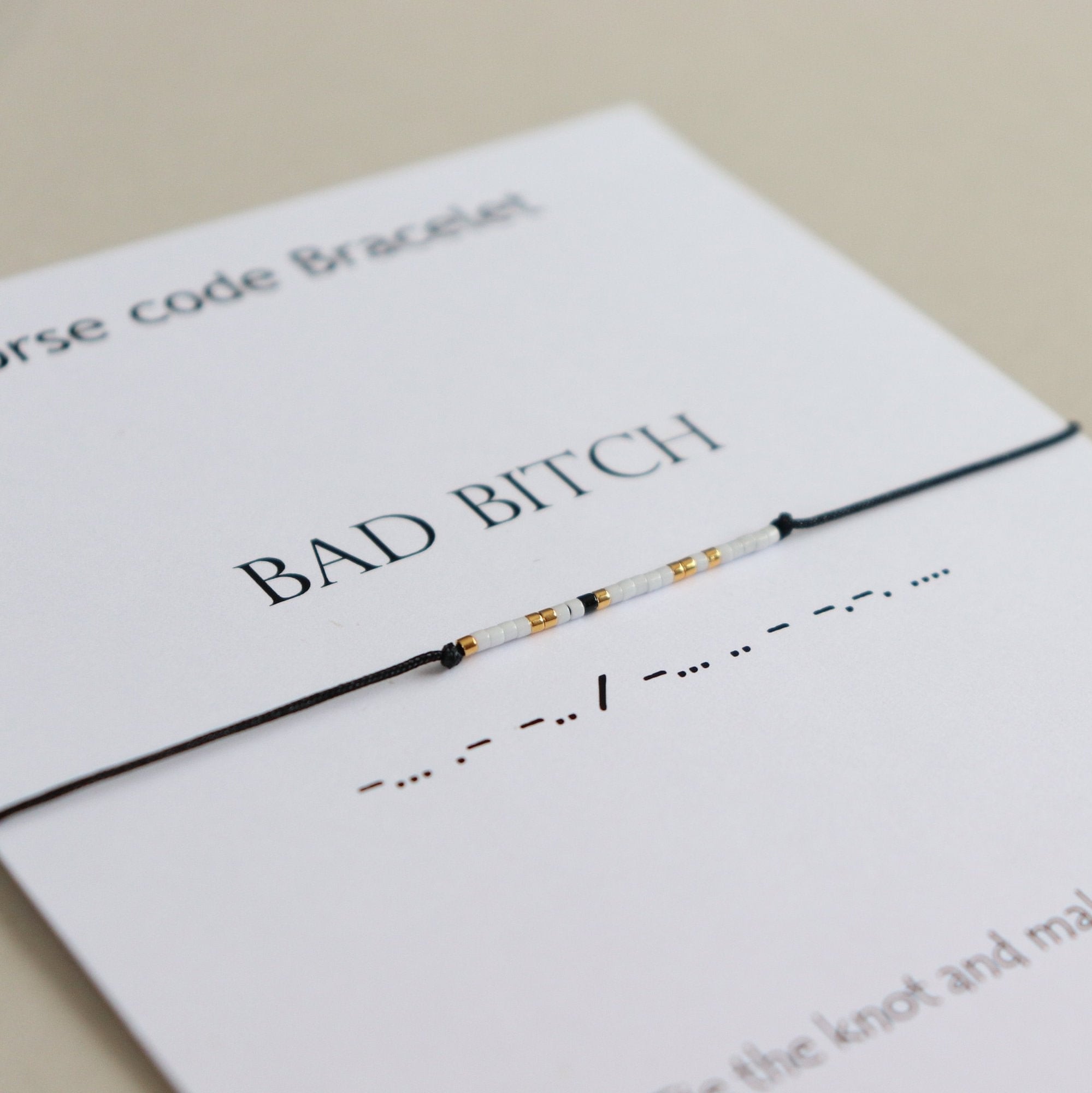 Bad Bitch Adjustable Alphabet Bracelet *Limited Release*