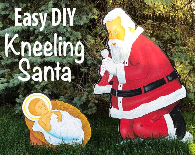Christmas Kneeling Santa Build Plans Kneeling Santa Plans Kneeling