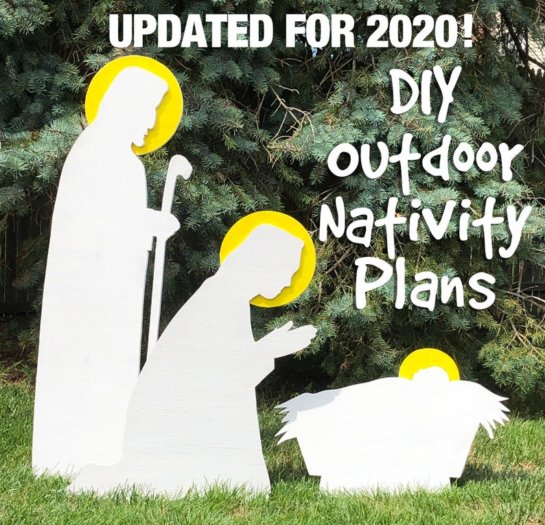 Christmas Outdoor Nativity Scene Patternbuild Plan Etsy