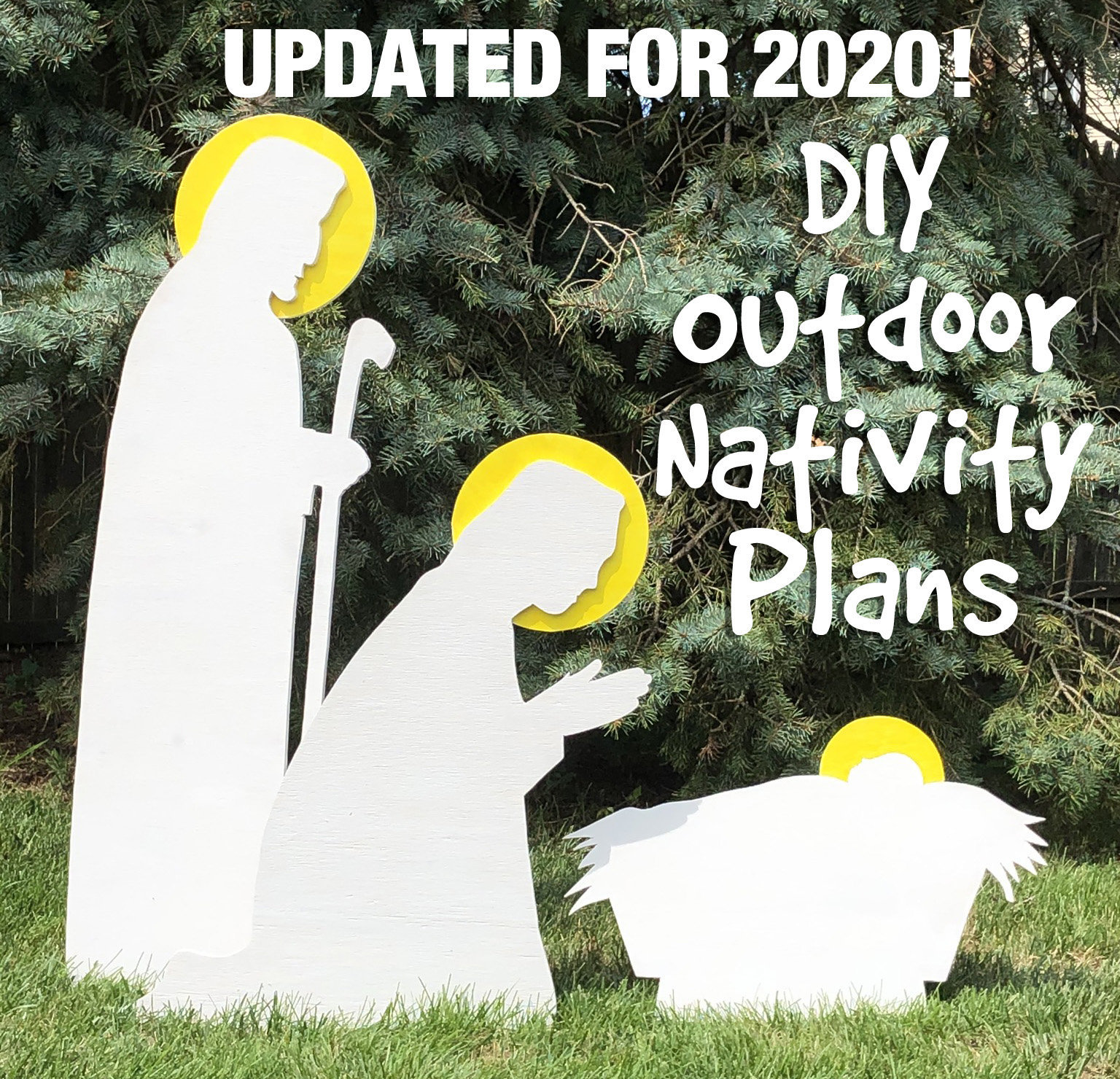 Christmas Outdoor Nativity Scene PatternBuild Plan Etsy