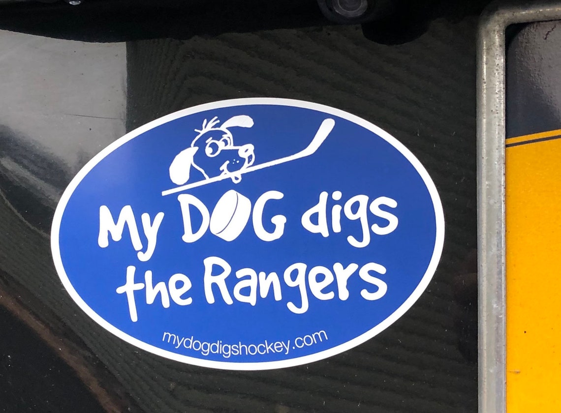 My Dog Digs the Rangers. Dog Lover. Hockey Lover. NYR. NY Rangers Car