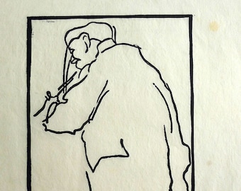 1910 wood cut by Gausden, Sidney H. E.