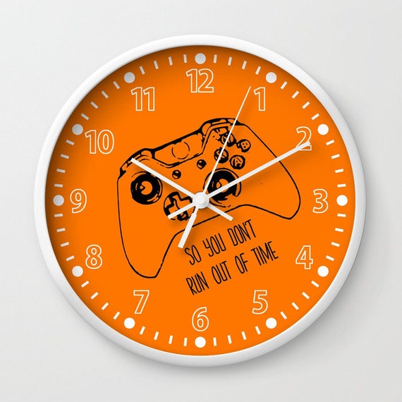 Gamer Wall Clock Gaming Gift Video Game Clock Gamer Clock Etsy