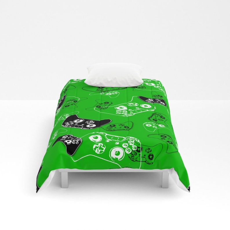 Video Game Comforter Video Game Blanket Gaming Bedding Etsy