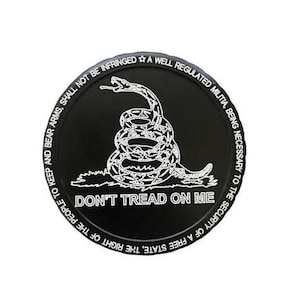 snuff can lids, tobacco can, engraved, custom, Diplidz™, Don’t Tread On Me