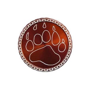 Snuff Can Lids, Tobacco Can, Engraved, Custom, Diplidz™, Bear Paw