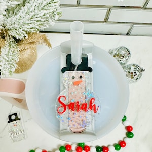 Snowman Stanley H2.0 Tag| Snowman Tag Accessory| Snowman Stanley Tumbler Tag| Stanley Tumbler| Stanley Cup| Christmas Stanley Tag