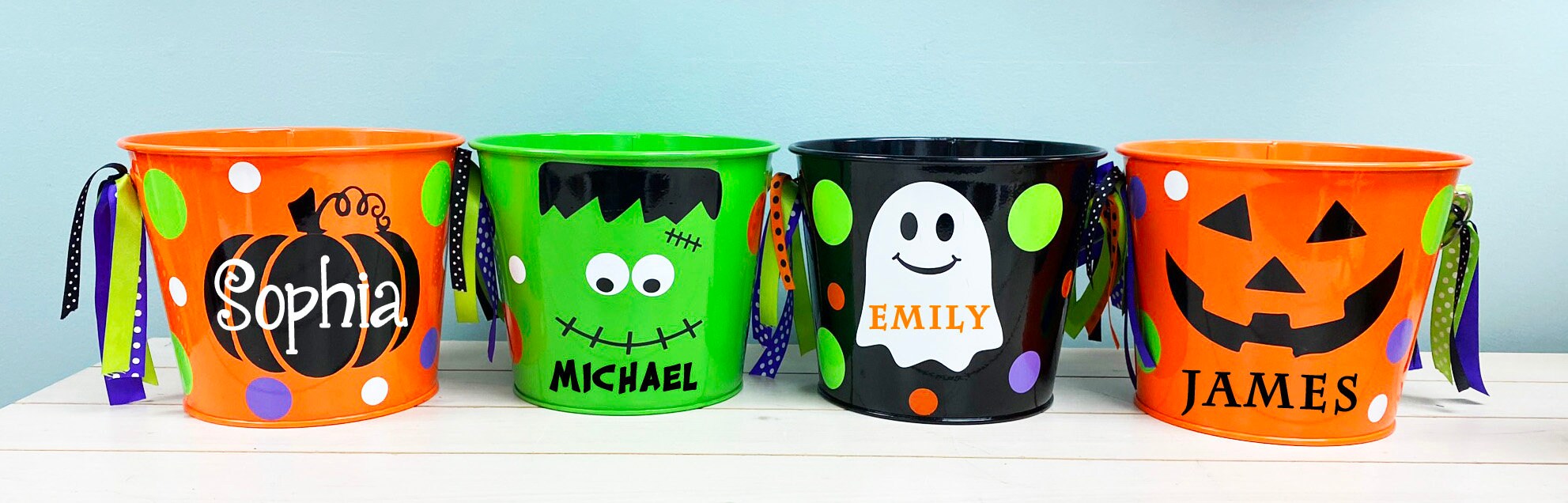 Halloween Metal Trick or Treat Bucket Basket - Etsy