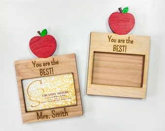 Teacher Gift Card Holder| Teacher Appreciation Gift| End of the Year School Gift| Teacher Gift| Personalized Teacher Gift