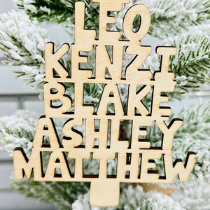 Family Name Christmas Tree Ornament| Christmas Tree Ornament| Family Name ornament| 2023 Family Ornament| Tree Ornament