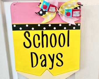 Pencil Door Hanger| Teacher Pencil Door Hanger Sign| Teacher Sign| Pencil Teacher Door Hanger