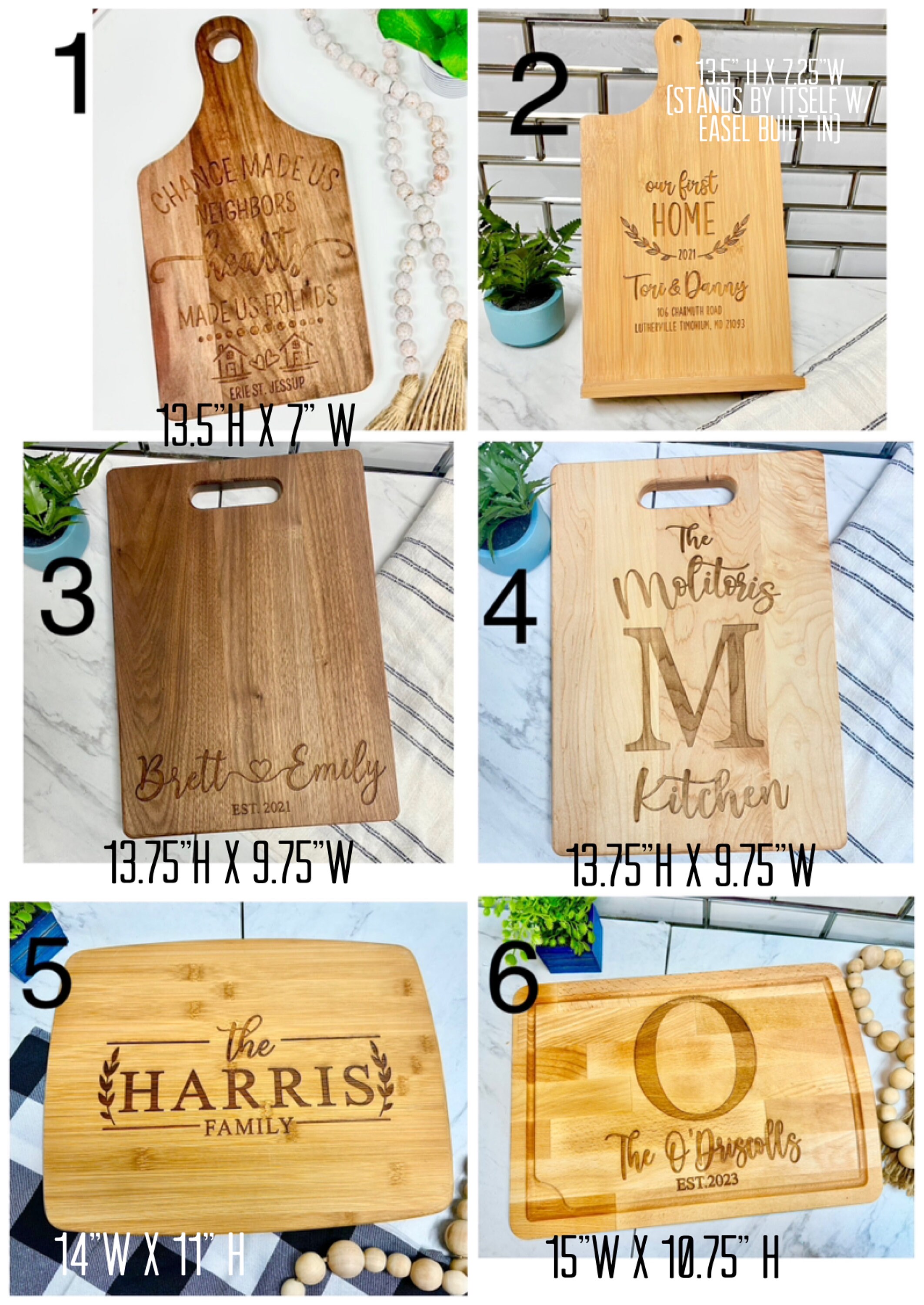 Hand Written Recipes on Cutting Board Laser Engraved - Etsy