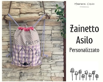 Personalized kindergarten backpack made to order