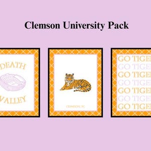 Clemson University Print 3-Pack