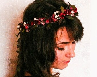 Flower Girl Crown Flower Crown Wedding Flower Girl Etsy