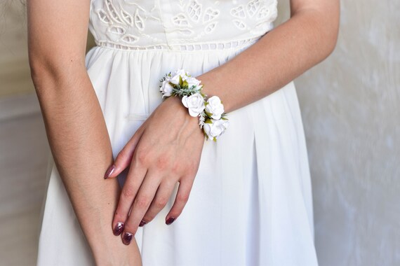 wedding wrist corsage bracelet