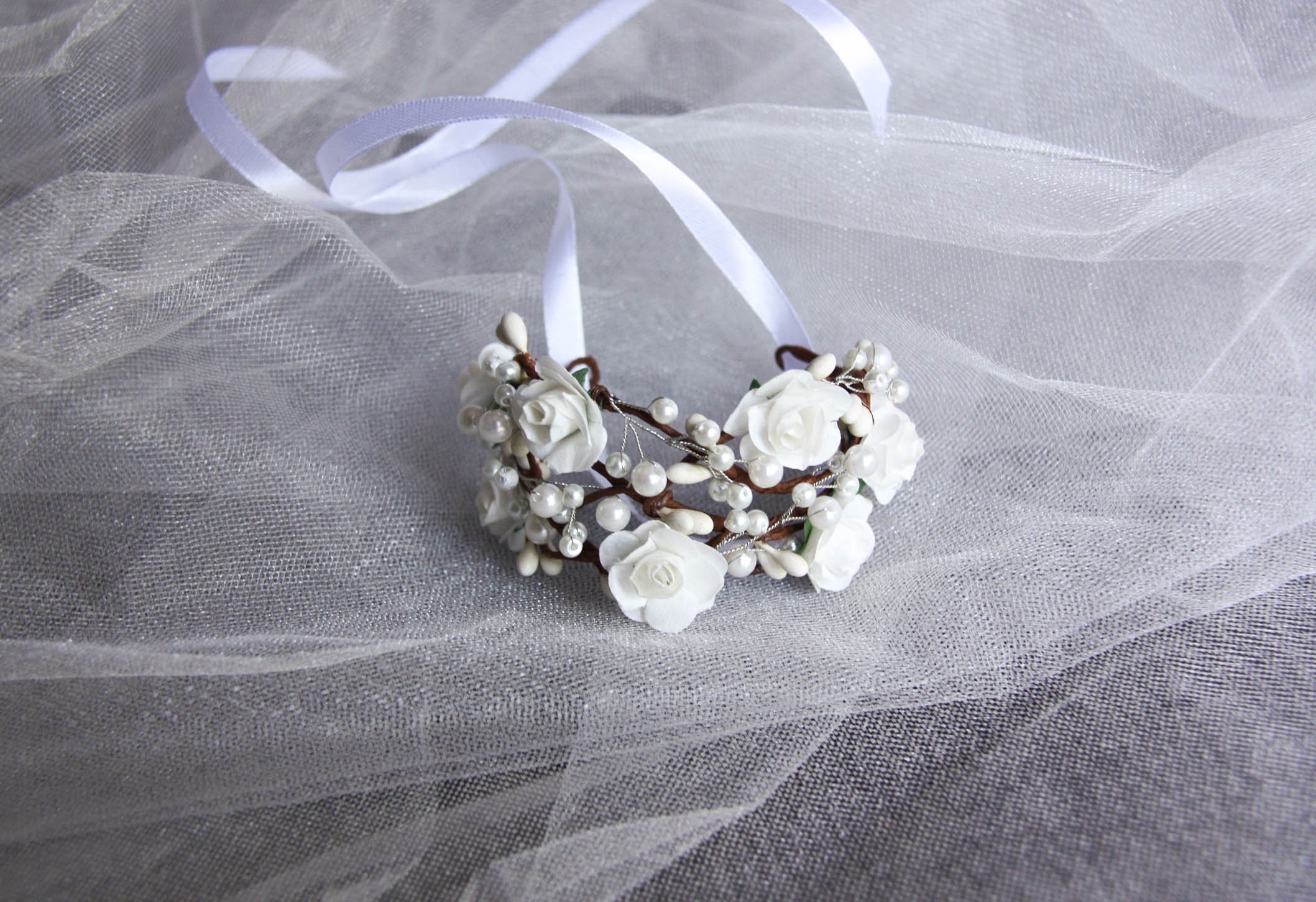 Wrist Corsage Flower Girl Accessories Wrist Corsage Etsy