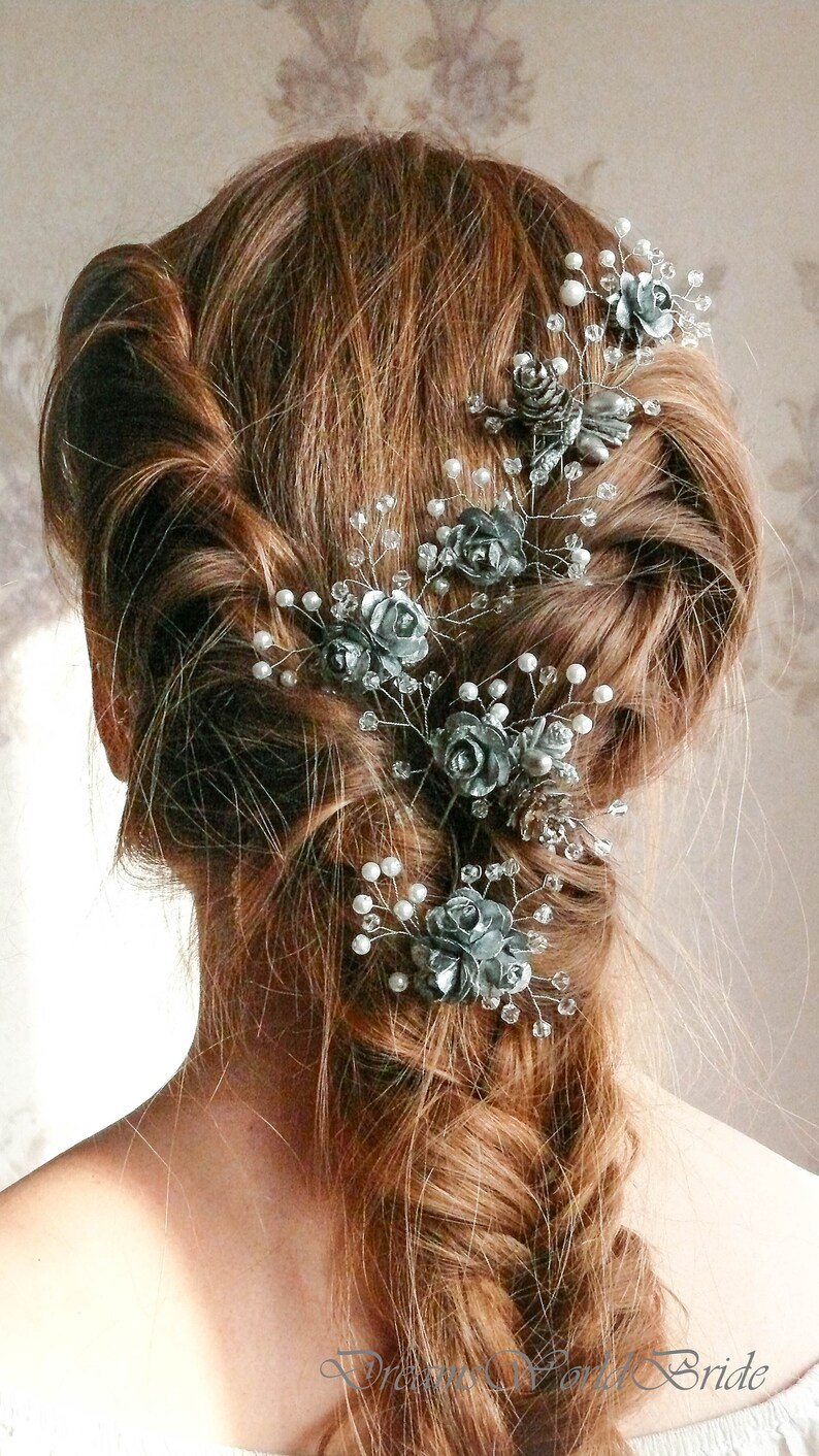silver hair crown