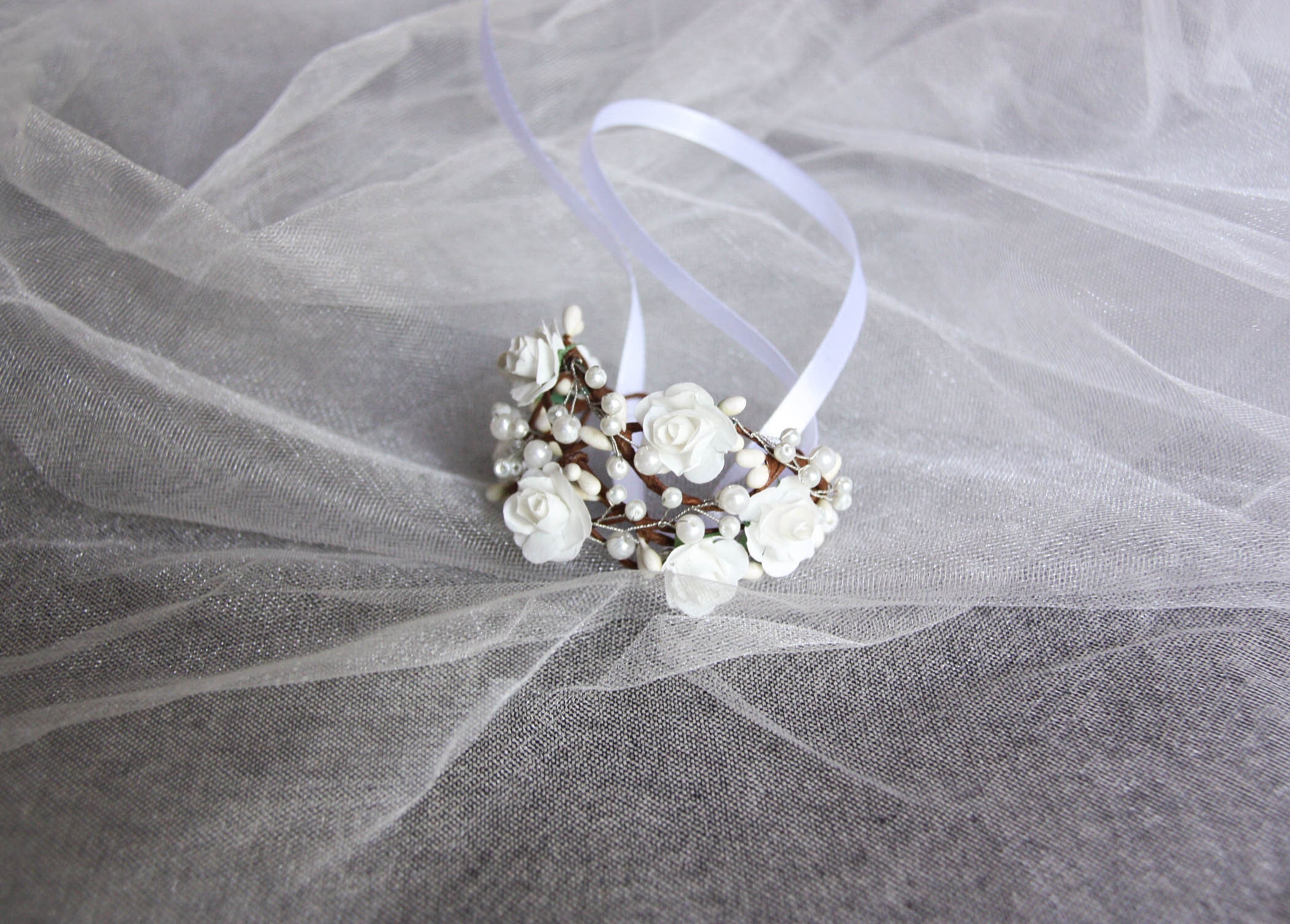 Wrist Corsage Flower Girl Accessories Wrist Corsage Etsy