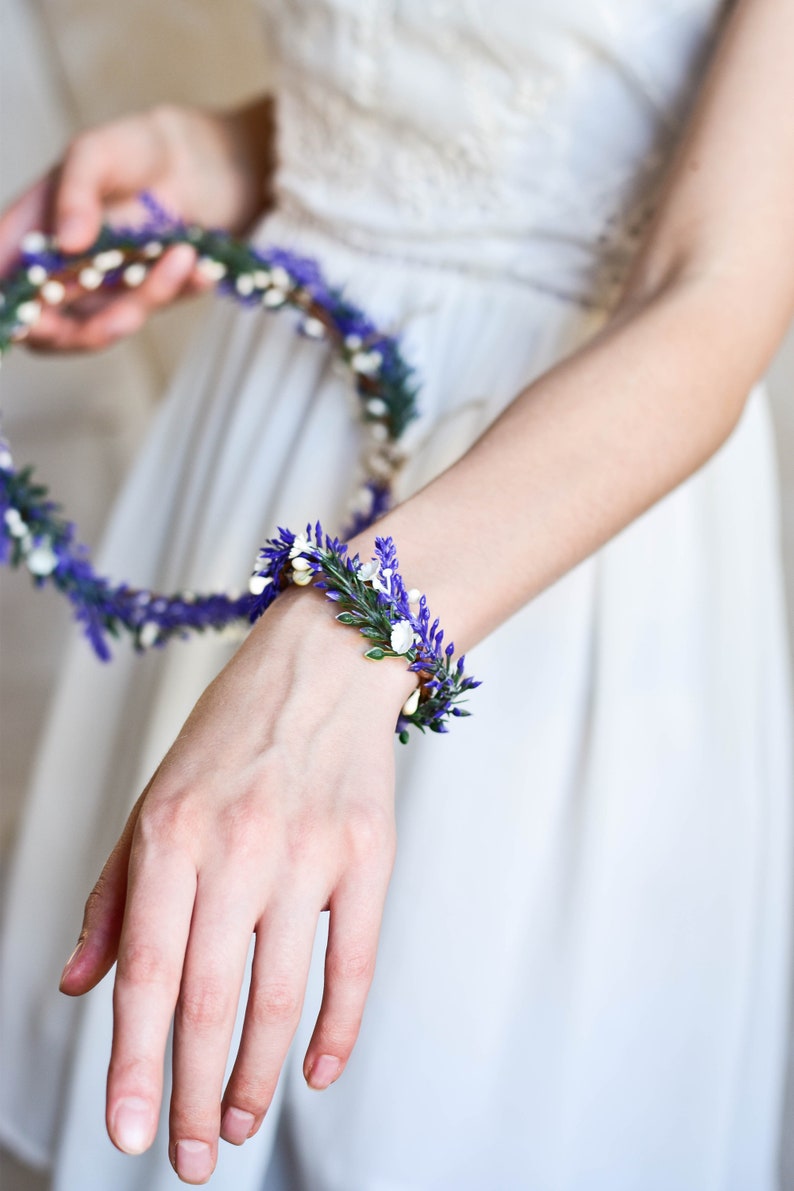 Violet Bridesmaids Wrist Corsage Lavender Wrist Corsage Flower Girl Accessories Flower Hand Bracelet Bridesmaids Flower Accessories