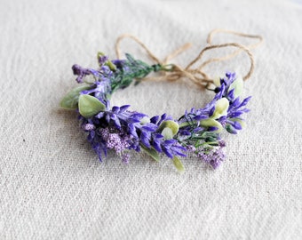 Lavender Wrist Corsage, Lilac Corsage, Corsage Bracelet Flower Wrist Bracelet, Dark Purple Wrist Corsage, Wrist Corsage for Homecoming