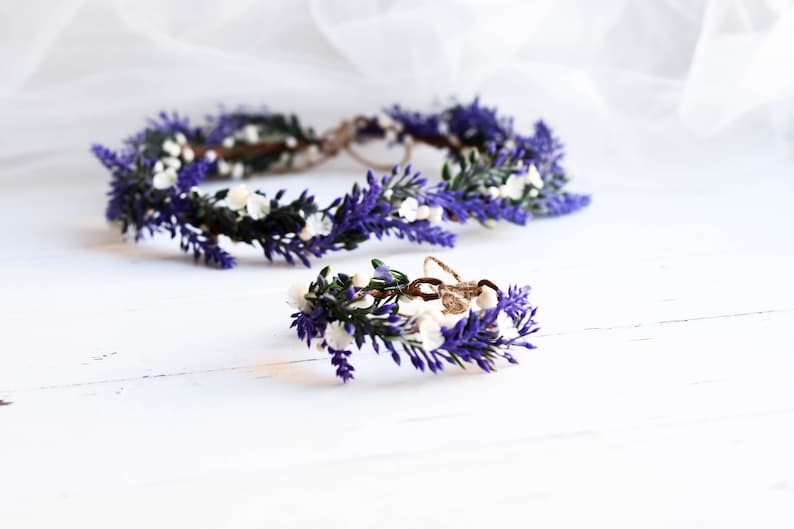 Violet Bridesmaids Wrist Corsage Lavender Wrist Corsage Flower Girl Accessories Flower Hand Bracelet Bridesmaids Flower Accessories