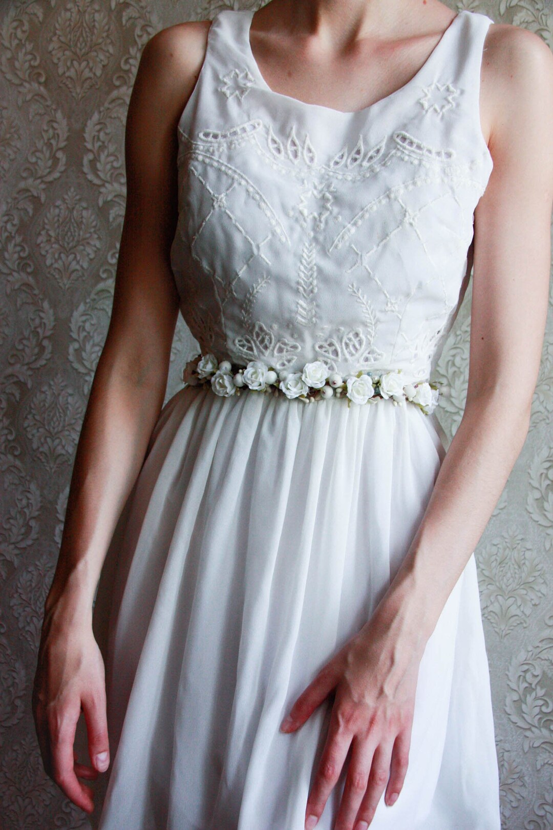 Accessorio Matrimonio Cintura Sposa Con Cristalli - Fascia - Foto 7