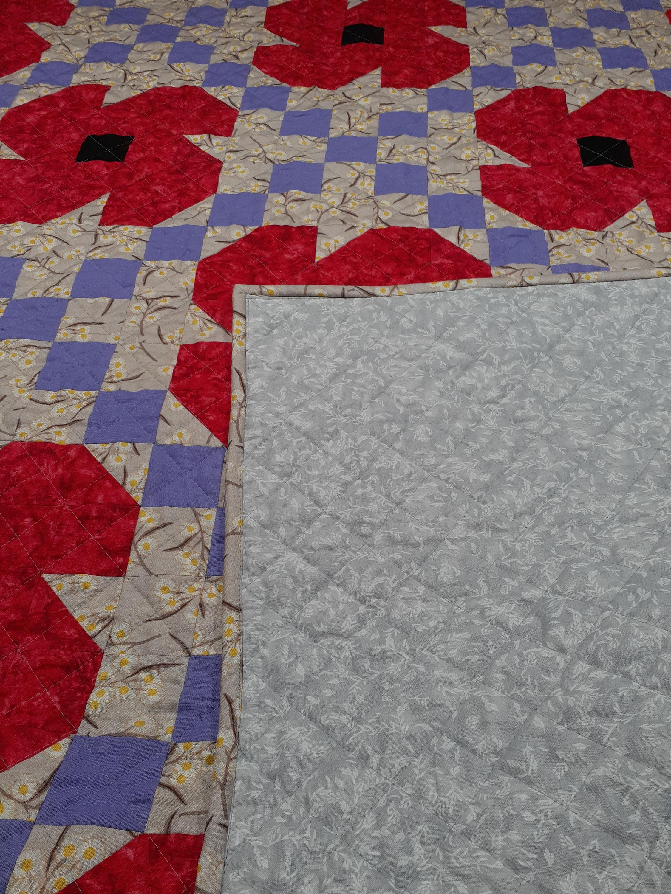 Pattern Patchwork Purple Poppy Quilt Pattern: Patchwork Purple Irish Chain (digital Download) - Etsy