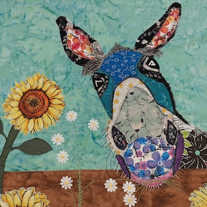 Bündel Applikation Muster Sparen Sie Geld 3er Set Meistverkaufte Muster Daisy Kuh Jill Giraffe Dotty Esel Quilt Block Einzigartiges Geschenk Handwerk Liebhaber