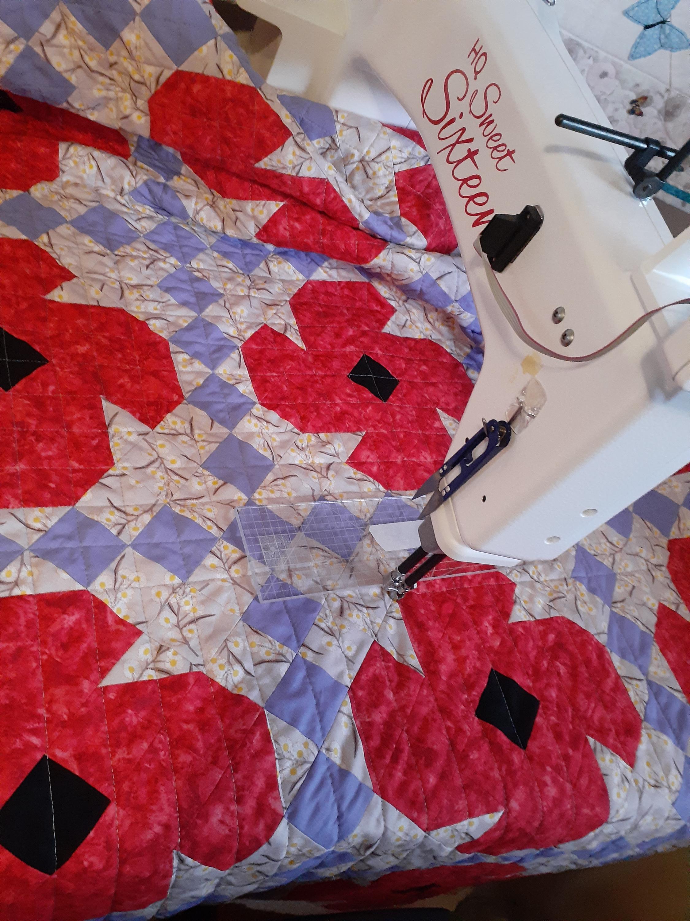Poppy Quilt Pattern: Patchwork Purple Irish Chain (digital Download) - Etsy