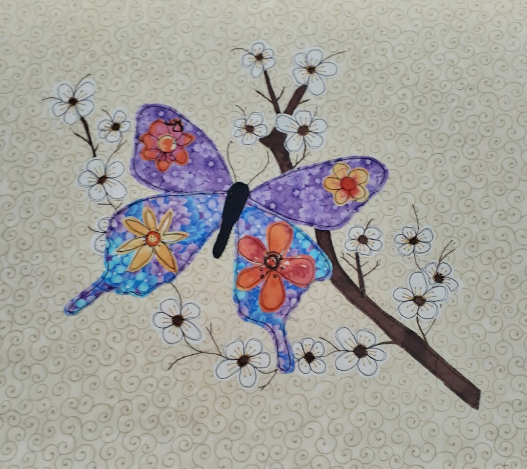 Insects Applique Patterns: Butterfly, Bumble Bee, Dragonfly (PDF ...