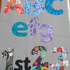Alfabeto e números apliques padrão letras maiúsculas letras minúsculas scrap buster presente exclusivo amante do artesanato tecido arte feito à mão hobby divertido e projeto fácil
