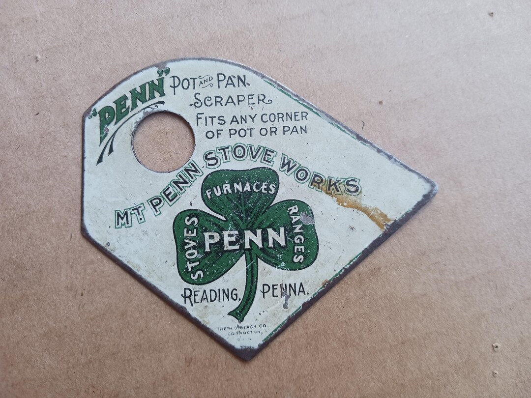 Antique Advertising MT. PENN STOVE Works Reading Penna Metal Kitchen