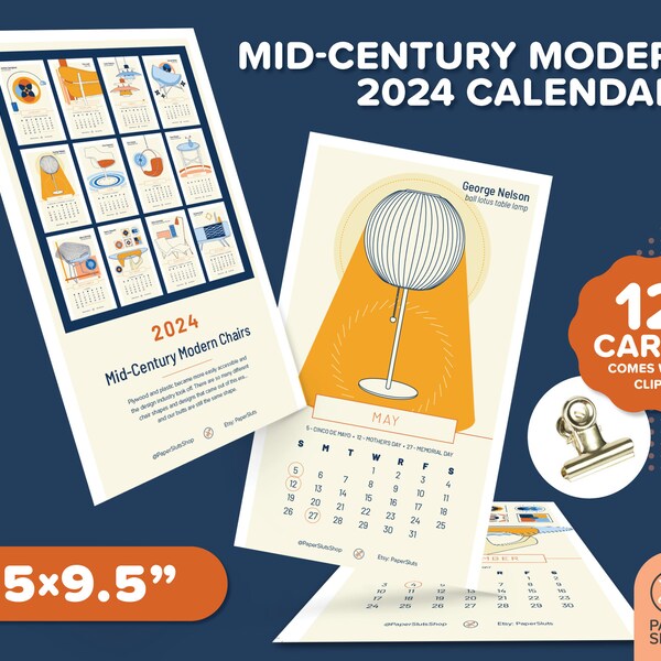 Modern Calendar Etsy