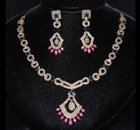 vintage necklace and earring sets